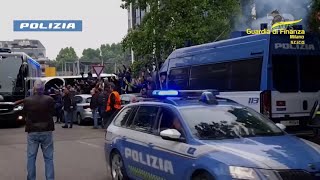 Top News Për bashkëpunim ne krime mafioze Policia arrestoi 19 tifozë ultras të Interit e Milanit [upl. by Nannahs]