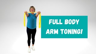 Get Fit Over 50  Resistance Band Full Body 20 Minute Workout [upl. by Ahtelra]