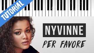 TUTORIAL Nyv  Per Favore  Piano Tutorial con Synthesia [upl. by Etnohs]