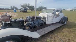 awesome custom build drove by work 32 ford body tractor diesel engine 30 mpg [upl. by Raleigh936]