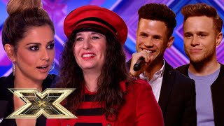 WHEN THE JUDGES MEET THEIR DOUBLES  Auditions  The X Factor UK [upl. by Leinoto]