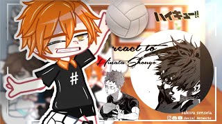 Haikyuu react to Hinata Shouyou Gacha Club  • anime spoilers • 🇧🇷 [upl. by Levesque]