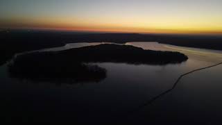 Sonnenaufgang am Halterner Stausee mit der DJI Mavic Air2 [upl. by Nuahsar]