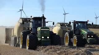 John Deere 4955 amp 8430 baling w Krone BigPack 4x4 HighSpeed Baler  PURE SOUND  Harvest 2020 [upl. by Renny541]