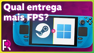 SteamOS x Windows TESTE de PERFORMANCE em JOGOS no Steam Deck [upl. by Nauqram]