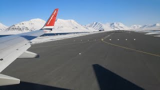 Norwegian Boeing 737800 Longyearbyen  Oslo [upl. by Nidia]