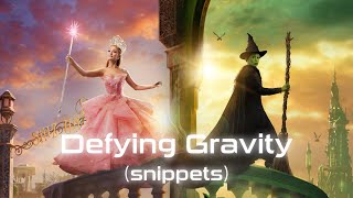 Cynthia Erivo Ariana Grande  Defying Gravity snippet compilation from WICKED [upl. by Kcirdled]