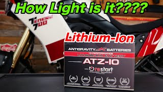 Antigravity Motorcycle Battery with ReStart Tenere 700 [upl. by Riess386]