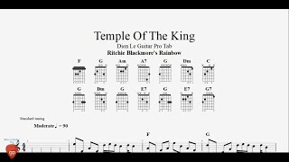 Temple Of The King  Ritchie Blackmores Rainbow  Guitar Pro Tab [upl. by Nniw853]