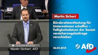 Martin Sichert spricht Klartext im Bundestag zur Bürokratieentlastung [upl. by Adelaja904]