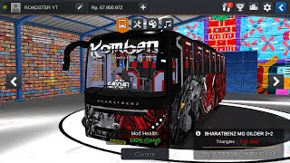 NEW KOMBAN GADDAFI BUS MOD  shortfeed shortlive bussid [upl. by Fronnia966]