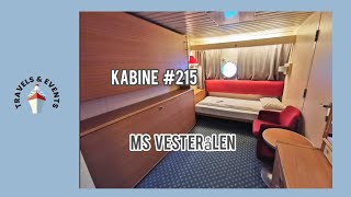 MS Vesteralen Kabine 215 [upl. by Yllak]