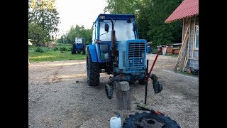 Belarus MTZ82 restoration project Part 15  Front Axle Repair [upl. by Shank220]