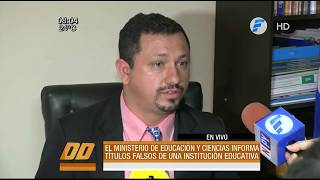 El MEC informa sobre irregularidades de un Instituto [upl. by Enomor]