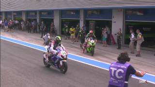 2014 WSBK Jerez – TissotSuperpole highlights [upl. by Pump]