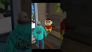 Shinchan Going To School 🤣 bommalu shinchan doraemon gta5telugu shorts [upl. by Asined]