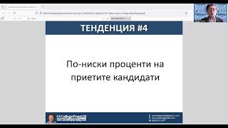 ВИСШЕ ОБРАЗОВАНИЕ В САЩ  НОВИ ТЕНДЕНЦИИ В ПРИЕМИ 2024  Снежана Тенева [upl. by Ellmyer]