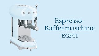 SMEG EspressoKaffeemaschine ECF01 [upl. by Anauqes]