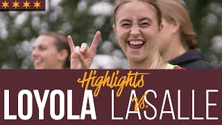 Loyola vs LaSalle  Cinematic Highlights  Womens Soccer [upl. by Ahterod]