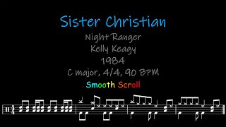 Sister Christian Chords Lyrics and Timing [upl. by Lantz]