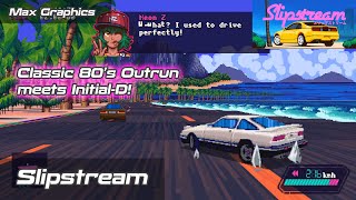 Slipstream  OutRun meets InitialD Retro Graphic Arcadestyle Racing Game racinggames [upl. by Nyrret992]