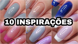 10 INSPIRAÇÕES DE UNHAS [upl. by Kciredohr]