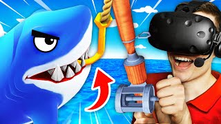 Catching The MOST DANGEROUS FISH EVER In Virtual Reality Crazy Fishing VR Funny Gameplay [upl. by Nueoht473]