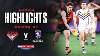 Essendon v Fremantle Highlights  Round 21 2024  AFL [upl. by Noe]