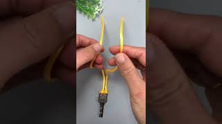 Fancy knotting Easy to learn Rope braiding tutorial Rope tying method [upl. by Ecnerol399]