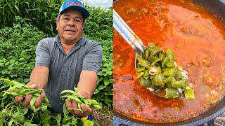 Piscando Ejotes y Haciendo Un Delicioso Guiso De Ejotes💯🌿🌱 [upl. by Wolsniw]