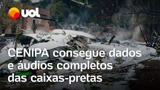 Avião que caiu em Vinhedo Cenipa obtém dados e aúdios completos das caixaspretas [upl. by Cornwell]