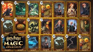 ALL LEGENDARY CARDS ENGLISH  Harry Potter Magic Awakened [upl. by Nnaynaffit]