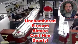 Armed Clerk Stops Robber in Chicago [upl. by Arhez282]