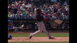 Ronald Acuna Jr Home Run Swing Slow Motion 201812 [upl. by Gosser844]