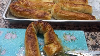 BAKLAVALIK YUFKADAN KIYMALI ÇITIR BÖREK  çok lezzetli tarif [upl. by Rhetta]