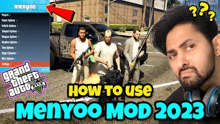 HOW TO USE MENYOO TRAINER IN GTA 5  MENYOO MOD FULL DETAILS  GTA 5 Mods 2023 HindiUrdu [upl. by Akered]