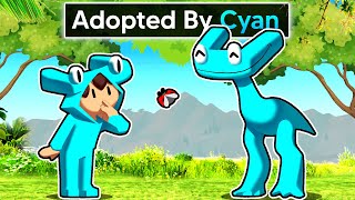 Adopted By CYAN RAINBOW FRIEND In GTA 5 [upl. by Woods]