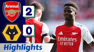 Arsenal vs Wolves 20  All Goals amp Extended Highlights  Premier League 202425 [upl. by Craggie]