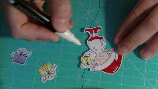 Tutoriel Carte lutin de Noel partie 1 [upl. by Zerimar]