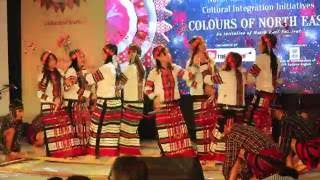 Mumbai Mizos Performing Cheraw at Colors of North East 2016 [upl. by Nichols]