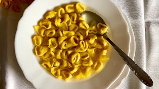 Pasta Grannies make tortellini in brodo from Bologna [upl. by Akenehs]