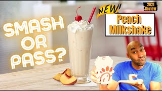 ChickFilA New Peach Milkshake 2021 Review  Smash or Pass 🍑🥤 [upl. by Yrokcaz]