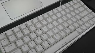 Lubed vs Stock switches comparison on RK84 Gateron milky yellow Rk red Akko lavenders [upl. by Ahsiuqet]