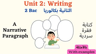 2 BAC Writing How to write a narrative paragraph شرح مفصل لكيفية كتابة فقرة سردية مع الأمثلة [upl. by Cyril956]