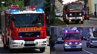 A5 VU eing Personen Einsatzfahrten Rüstzug Feuerwehr Bruchsal  Rettungsdienst [upl. by Nahij]