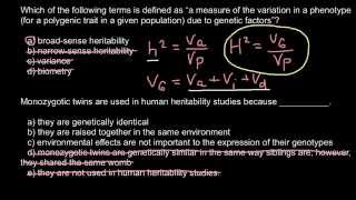 Why monozygotic twins are used in human heritability studies [upl. by Siegler]