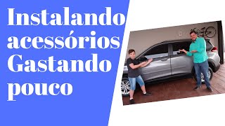 INSTALANDO ACESSÓRIOS NOVO CHEVROLET TRACKER 2021  E gastando pouco [upl. by Piegari]