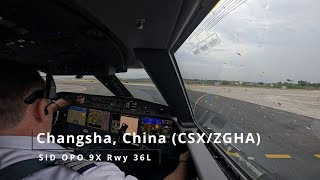 Departure Changsha China ZGHACSX  Gulfstream G650 [upl. by Eastlake]