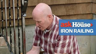 How To Install an Iron Railing on Concrete Steps  Ask This Old House [upl. by Bushweller]