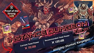 PoS Lv 20 Almighty Shaman Kargalgan Tier 21 Cleared Using 732k Total Power【Solo Leveling Arise】 [upl. by Nepsa]